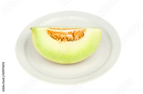 Galia melon on a plate