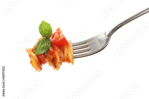 Spaghetti on a fork