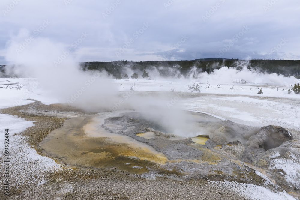 Steam Vents in Winter at Yellowstone Steam Vents in Winter at Yellowstone
