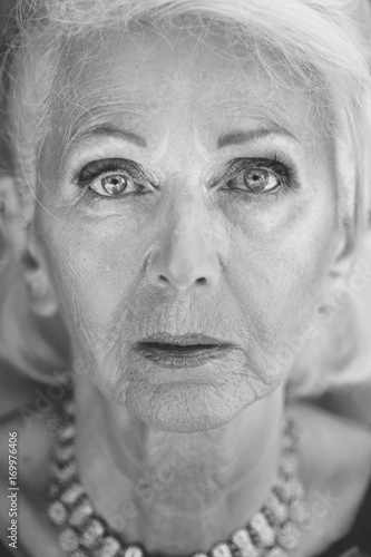 80-year-old goddess of style ,Tamara Bakic,portrait photo