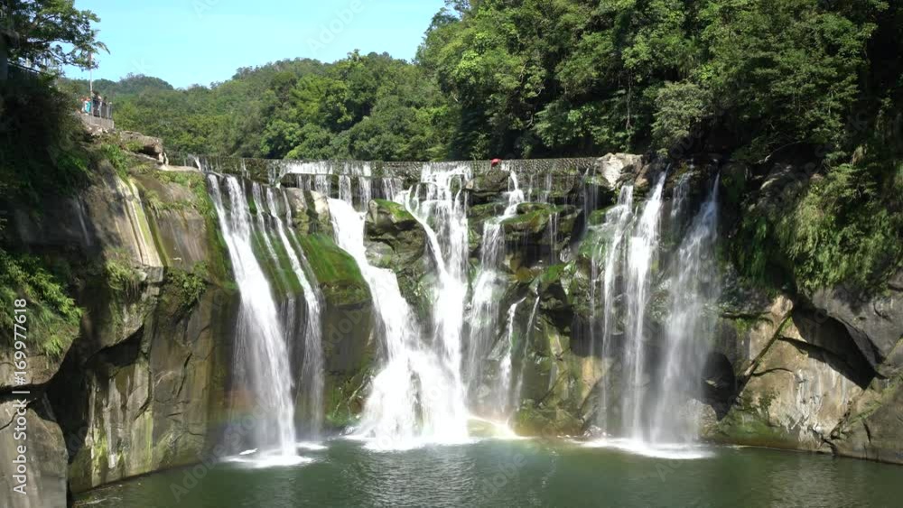 Morning view of the famous Shifen Waterfall
at New Taipei City, Taiwan Morning view of the famous Shifen Waterfall
at New Taipei City, Taiwan
