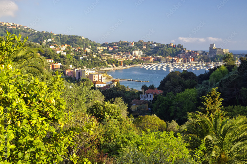 Panoramic view of Lerici, Liguria region, Italy