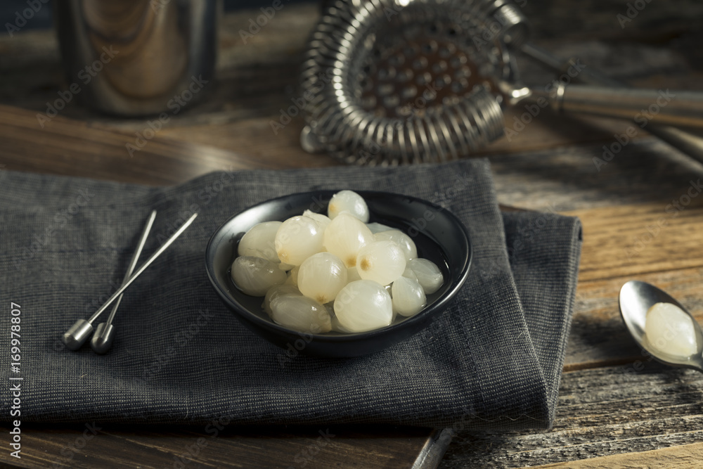 Organic Pickled White Cocktail Onions Organic Pickled White Cocktail Onions