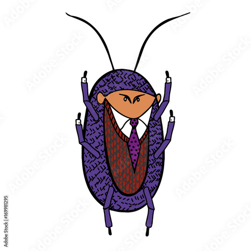 Cockroach in a good suit.