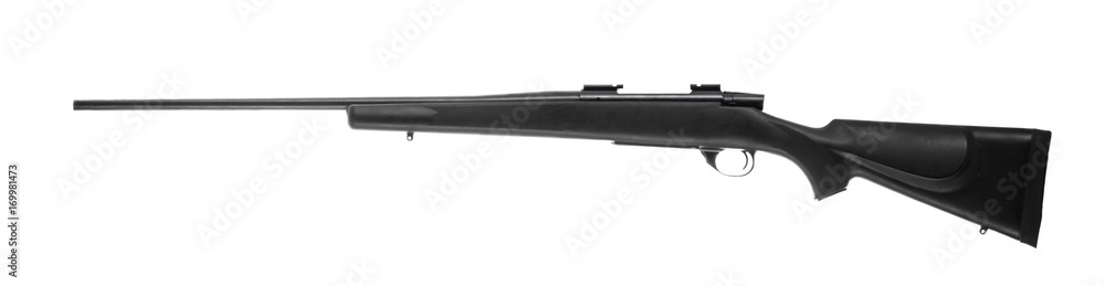 Rifle Isolated on Whie Background Rifle Isolated on Whie Background