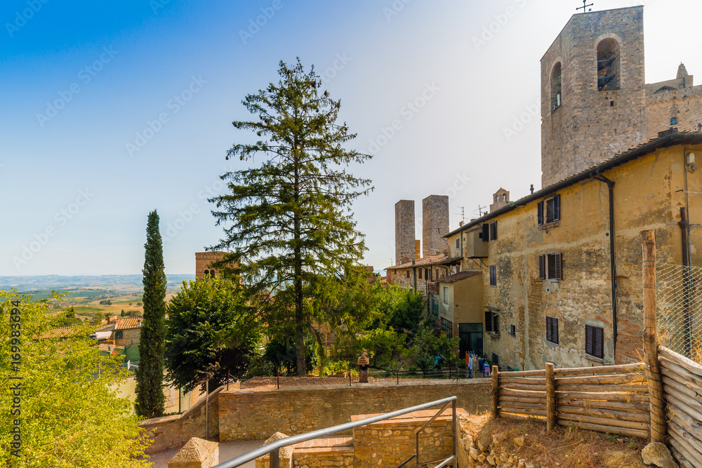 medieval village in Tuscany