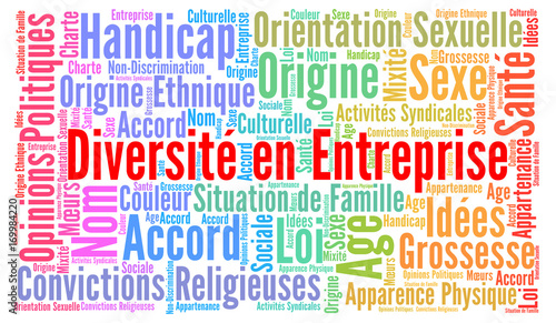 Diversité en entreprise nuage de mots