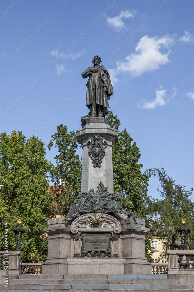 Adam Mickiewicz Monument in Warsaw unveiled in 1898 Adam Mickiewicz Monument in Warsaw unveiled in 1898