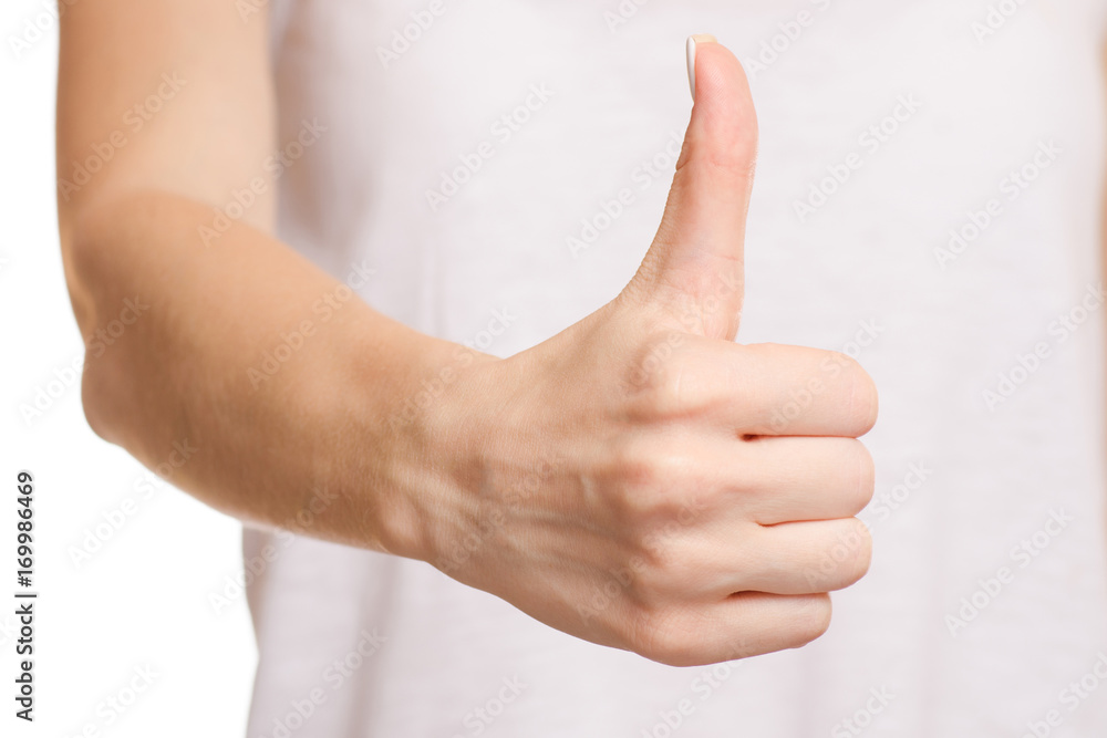 Female hands sign all super isolated Female hands sign all super isolated