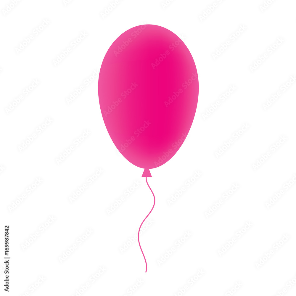 pink balloon on white background pink balloon on white background