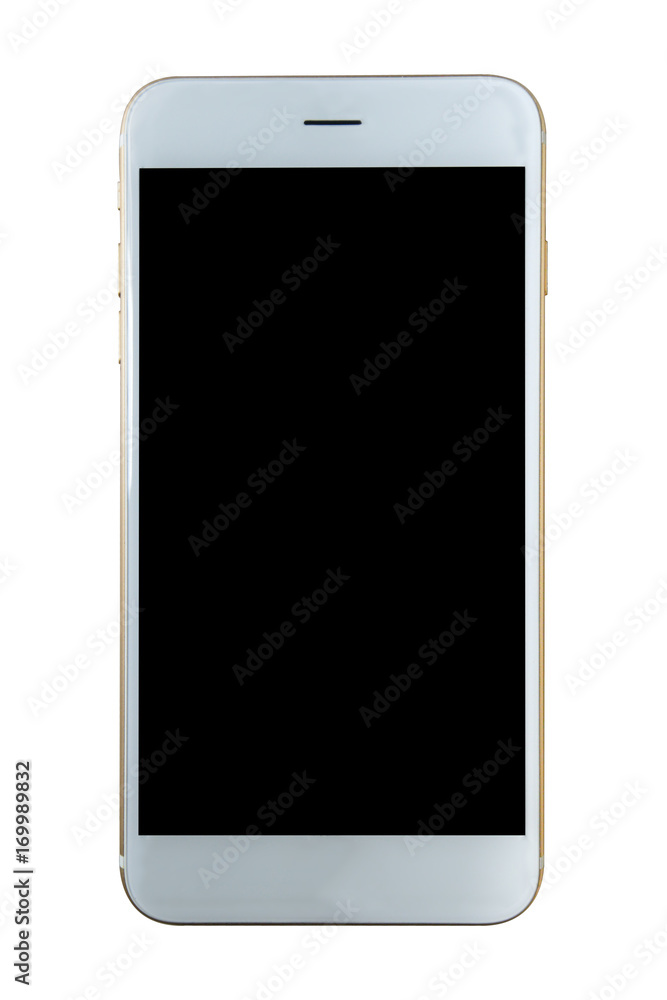 Smartphone white and black screen Smartphone white and black screen