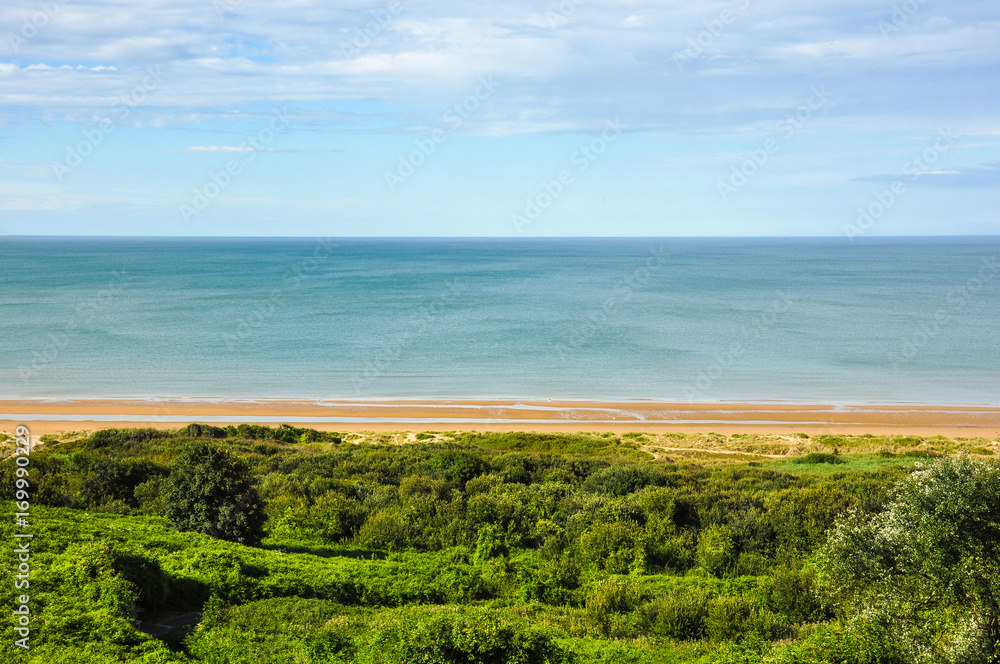 Seconde guerre mondiale, Omaha Beach, Cimetière Américain de Normandie, France Seconde guerre mondiale, Omaha Beach, Cimetière Américain de Normandie, France