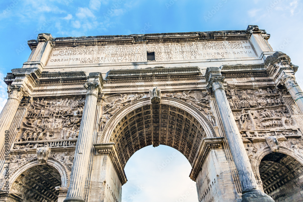 Fototapeta premium Septimius Severus Arch Roman Forum Rome Italy
