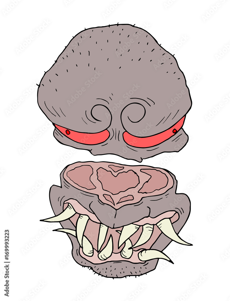 creative design of monster face creative design of monster face