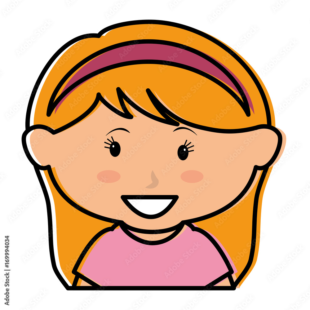 cute little girl character vector illustration design cute little girl character vector illustration design