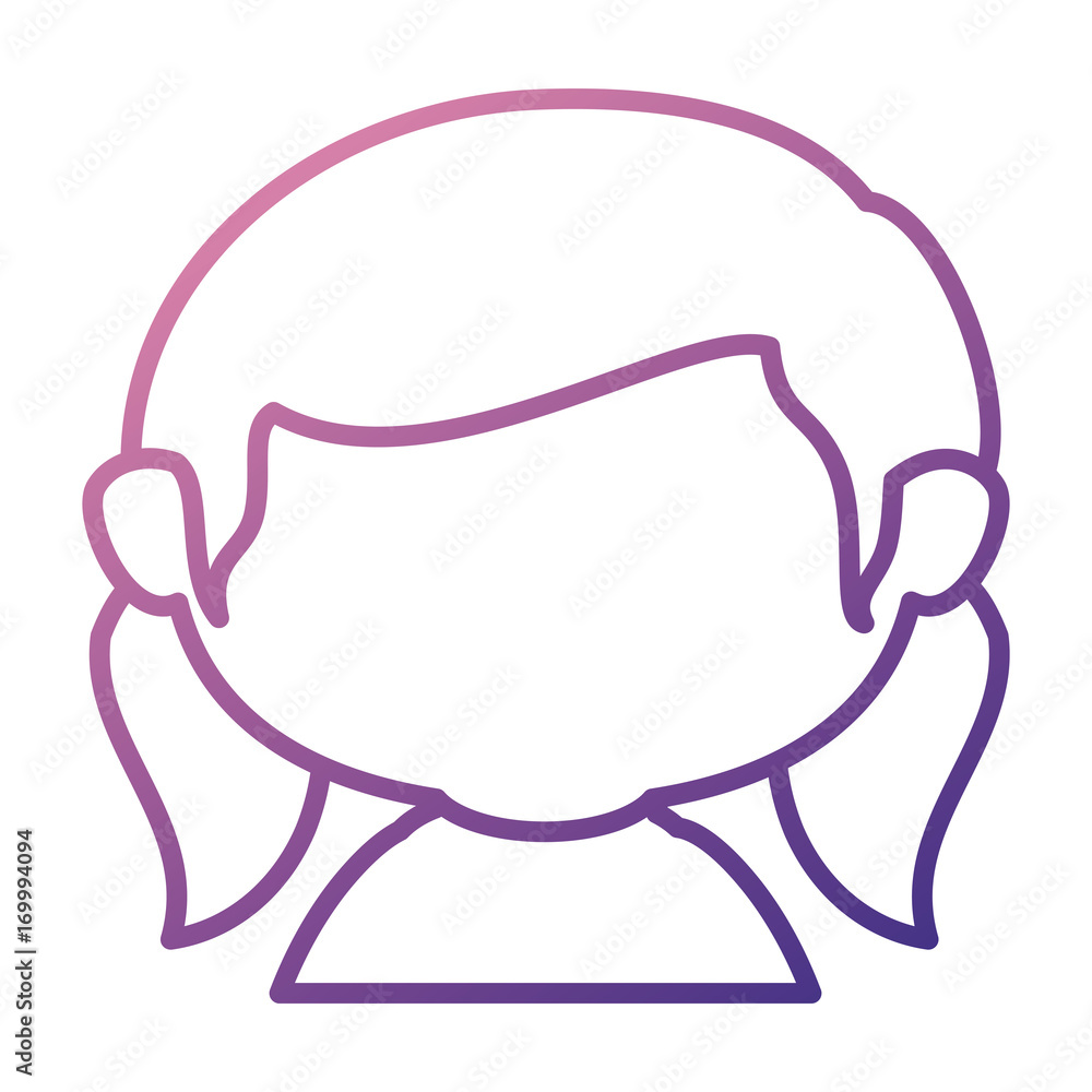 cute little girl shirtless character vector illustration design