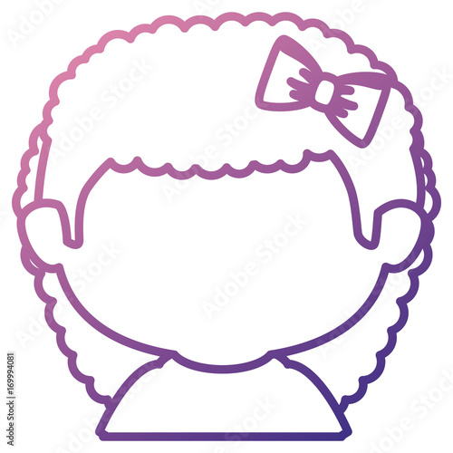 cute little girl shirtless character vector illustration design