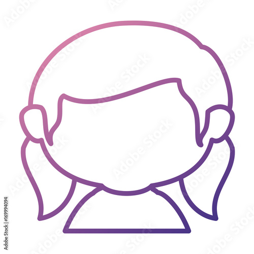 cute little girl shirtless character vector illustration design