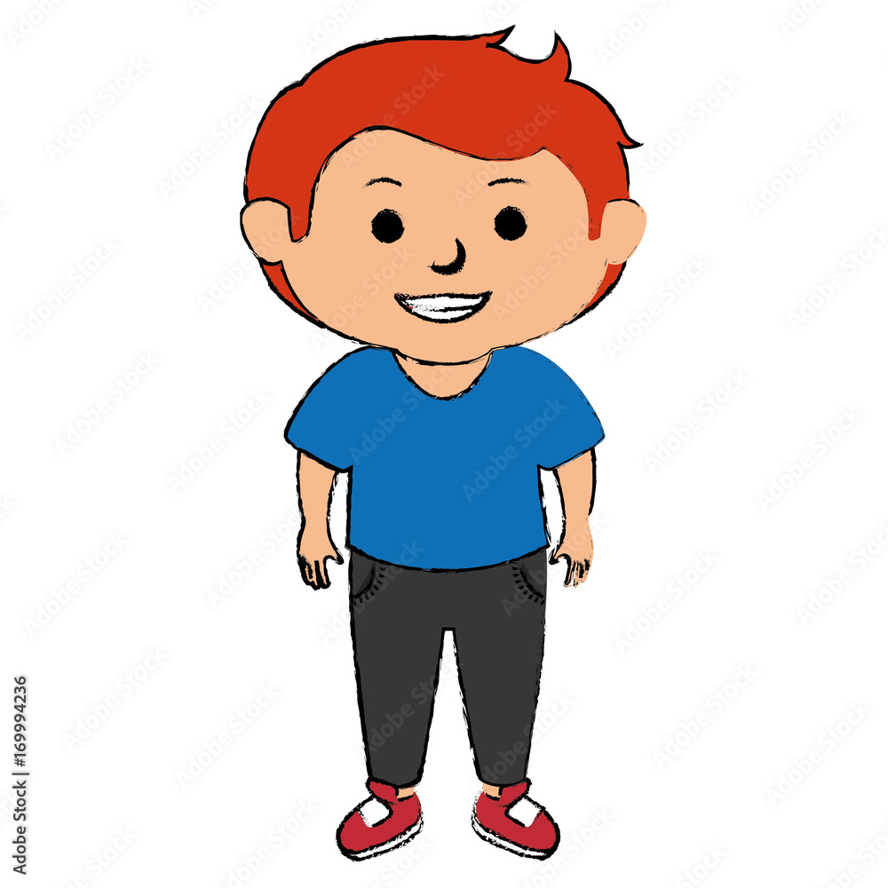 cute little boy character vector illustration design cute little boy character vector illustration design