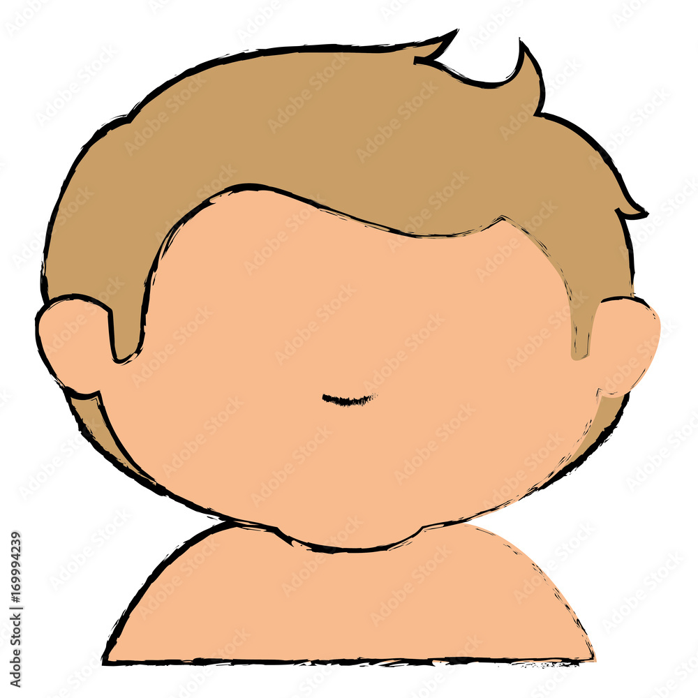 cute little boy shirtless character vector illustration design cute little boy shirtless character vector illustration design