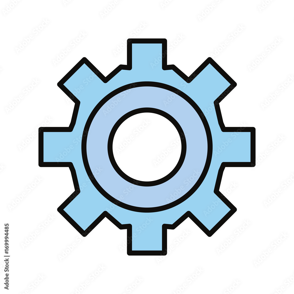  colorful  gear over white background vector illustration