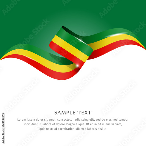 Abstract background flag. Background flag ribbon for liberty, national event, celebration, brochure, slide show, and general election. Abstract color background Cameron flag ribbon vector.