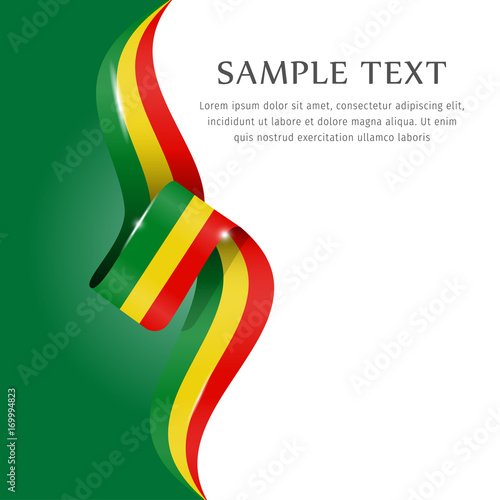 Abstract background flag. Background flag ribbon for liberty, national event, celebration, brochure, slide show, and general election. Abstract color background Cameron flag ribbon vector.