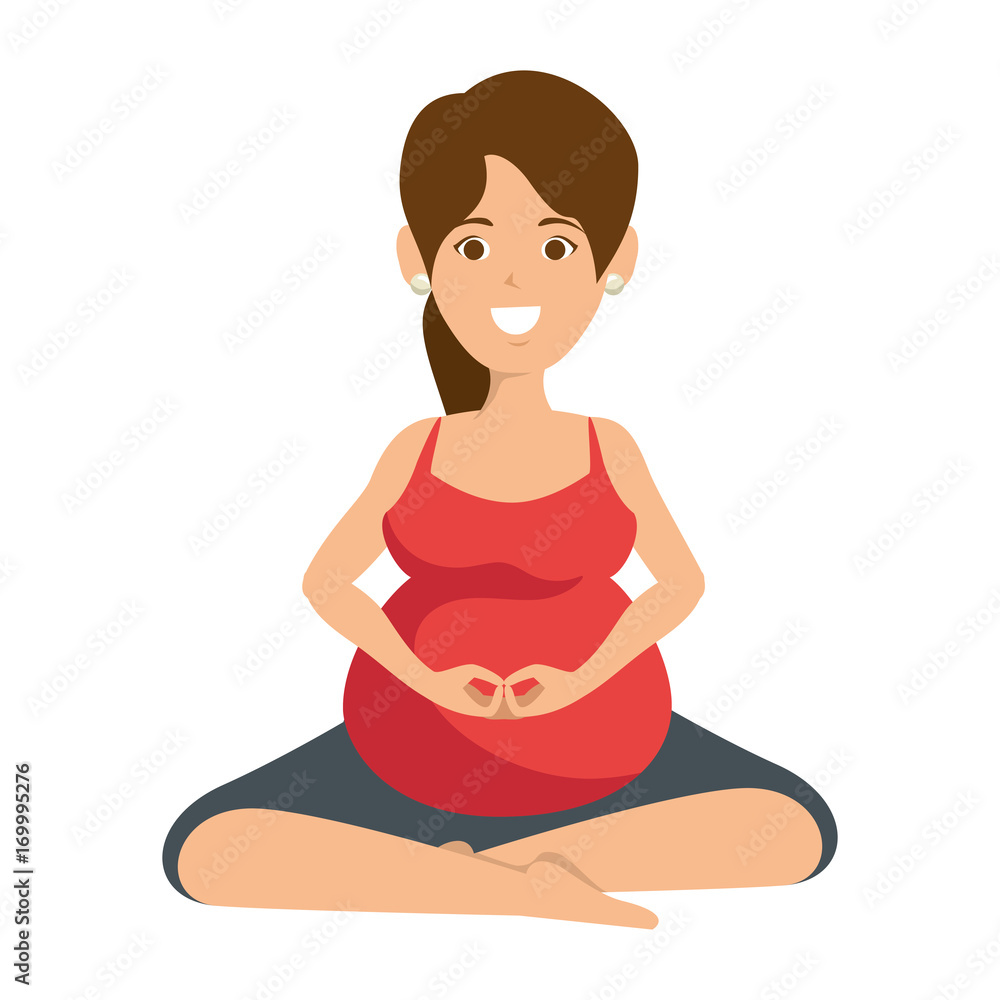 woman pregnant avatar character vector illustration design woman pregnant avatar character vector illustration design