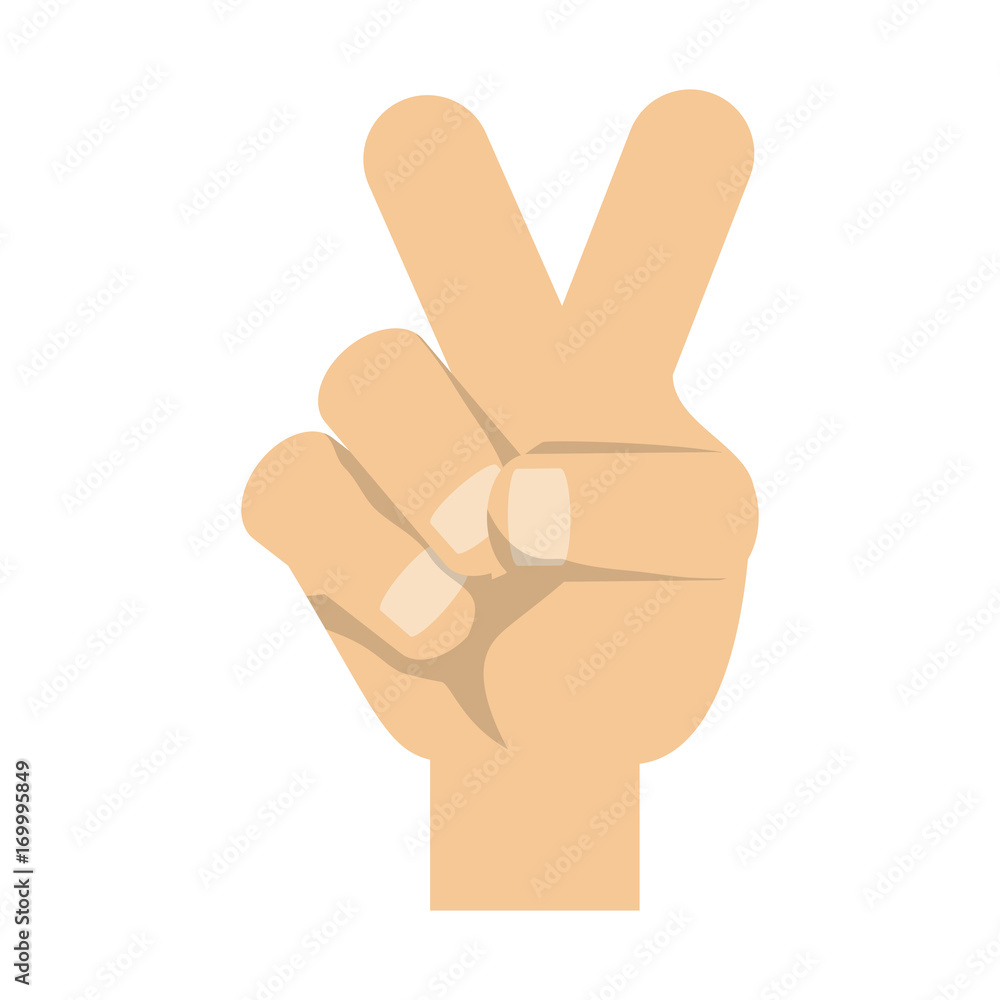colorful hand and finger over white background vectro illustration colorful hand and finger over white background vectro illustration