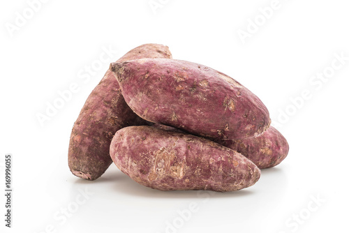 fresh sweet potato isolated