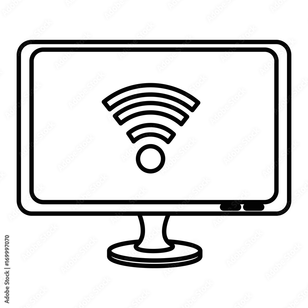 monitor computer isolated icon vector illustration design monitor computer isolated icon vector illustration design