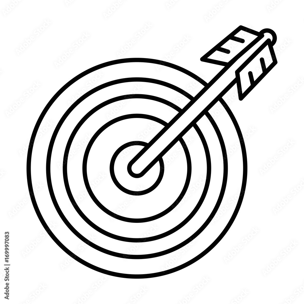 target with arrow icon vector illustration design target with arrow icon vector illustration design