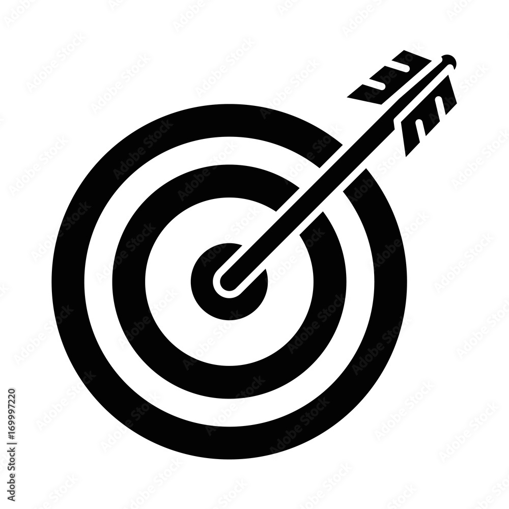 target with arrow icon vector illustration design target with arrow icon vector illustration design