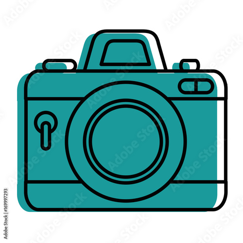 camera photographic isolated icon vector illustration design