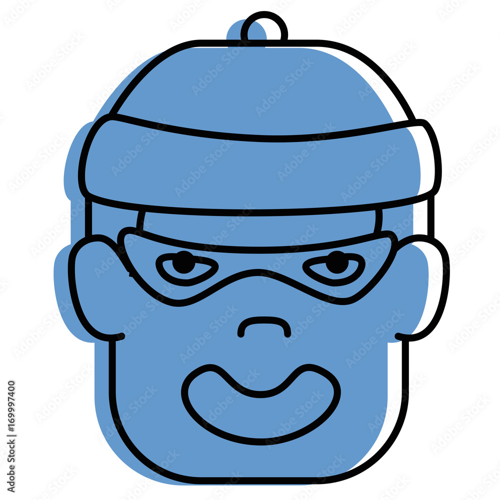 thief avatar character icon vector illustration design thief avatar character icon vector illustration design