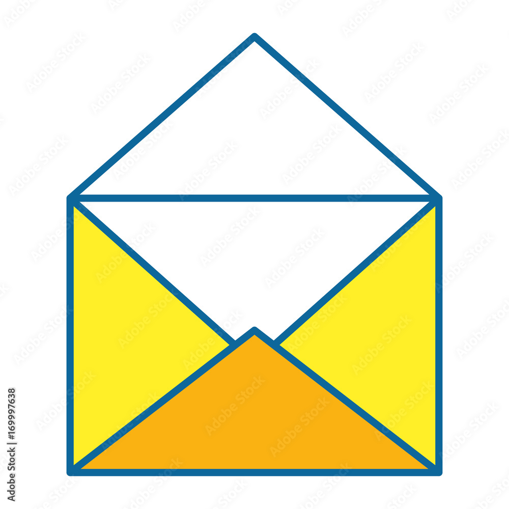 envelope mail isolated icon vector illustration design