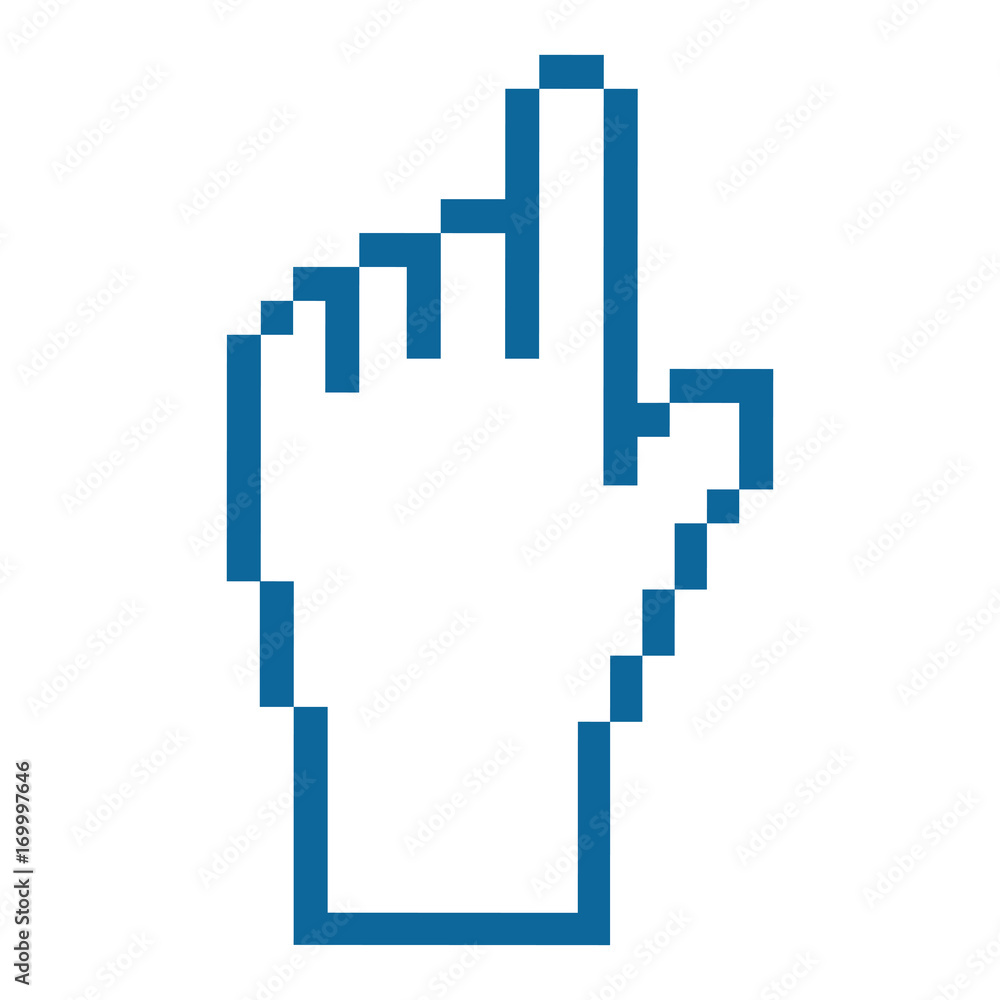 pointer hand index isolated icon vector illustration design pointer hand index isolated icon vector illustration design