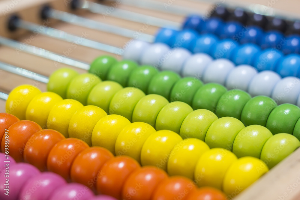 Colorful of wood abacus, background Colorful of wood abacus, background