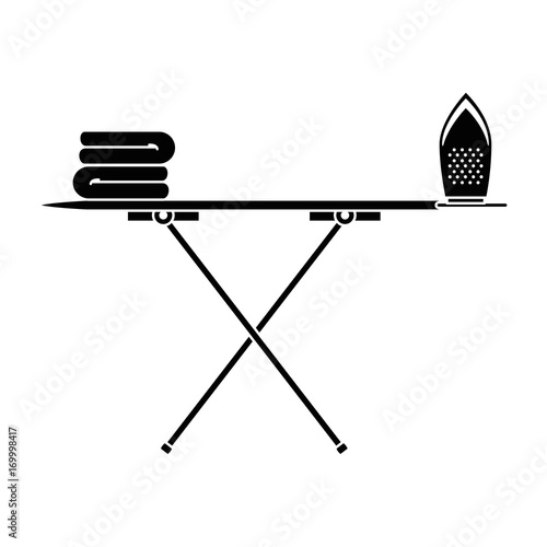 ironing board isolated icon vector illustration design