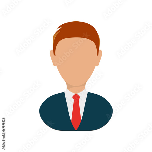 colorful executive man over white background vector illustration