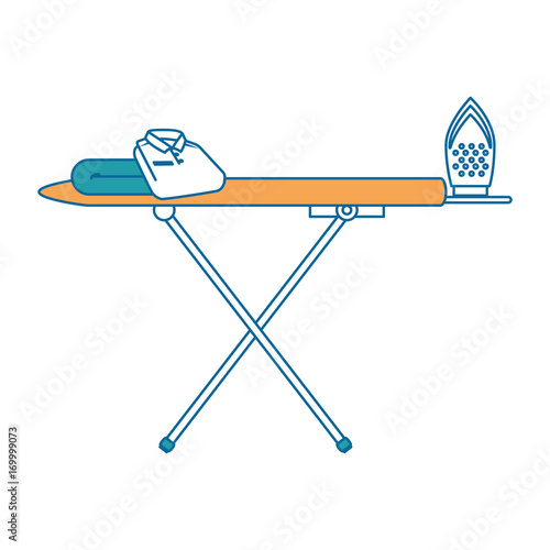 ironing board isolated icon vector illustration design