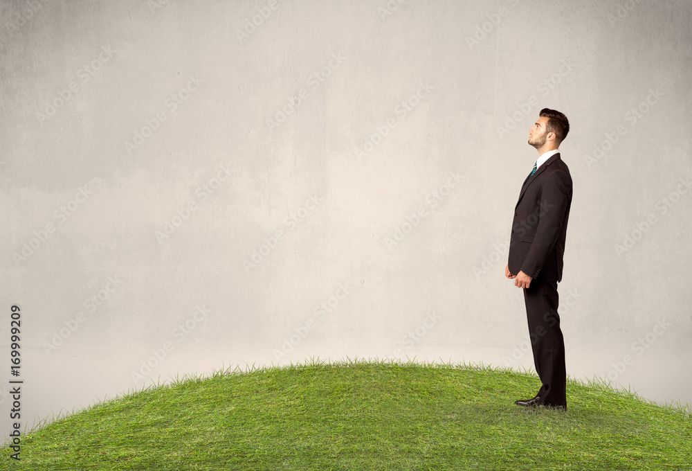 man standing in front of city landscape man standing in front of city landscape