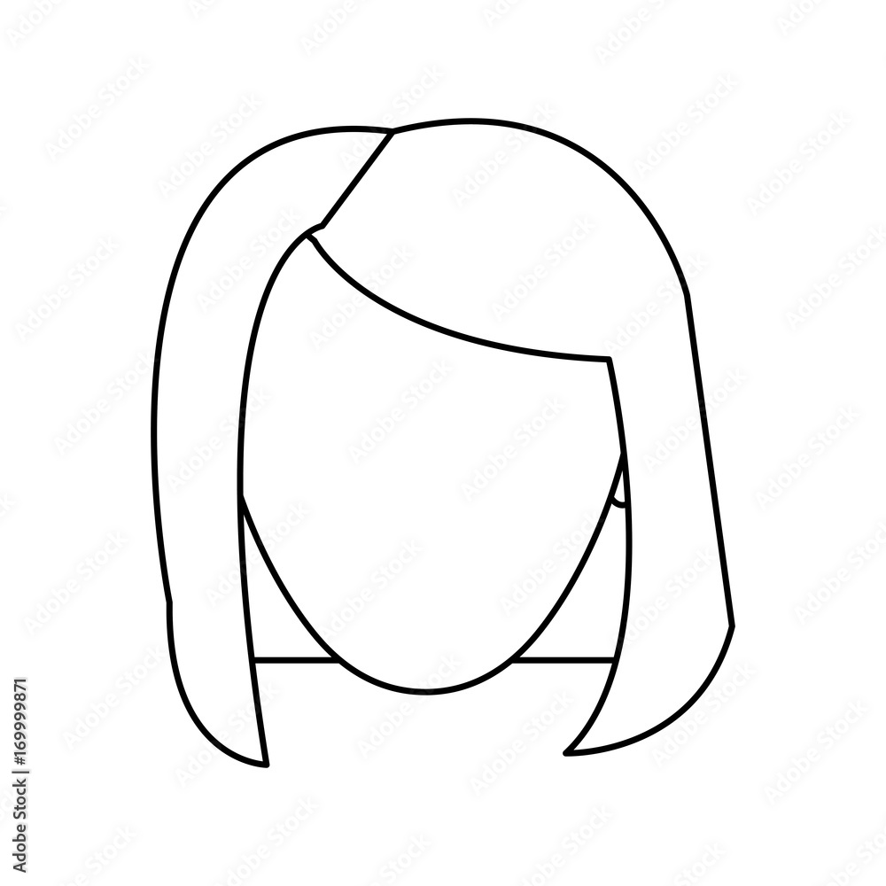 avatar woman face icon over white background vector illustration avatar woman face icon over white background vector illustration