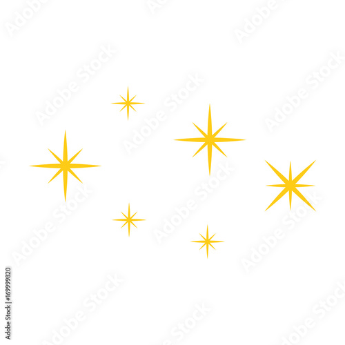 starry sky scene icon vector illustration design