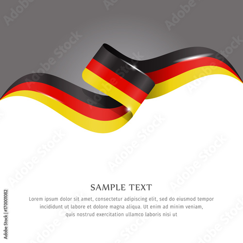 Abstract background flag. Background flag ribbon for liberty, national event, celebration, brochure, slide show, and general election. Abstract color background German flag ribbon vector.