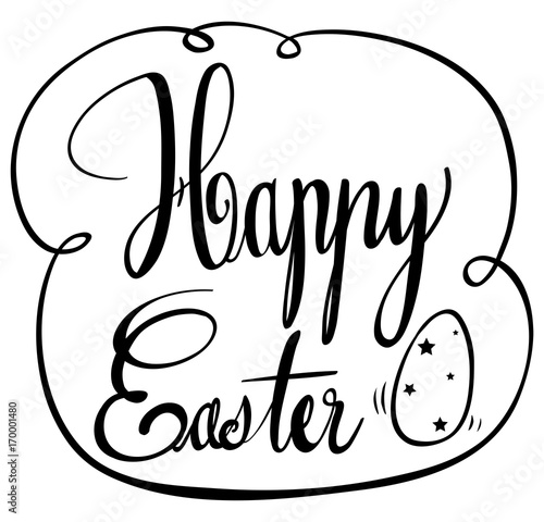 Happy Easter card with egg photo