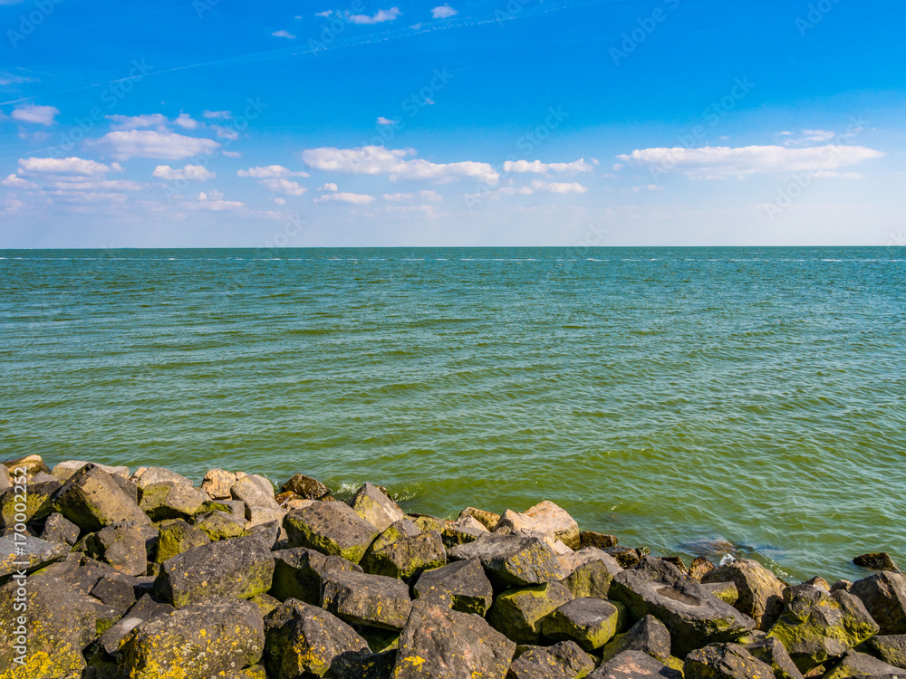 IJsselmeer, a closed off inland bay in the central Netherlands
IJsselmeer, a closed off inland bay in the central Netherlands