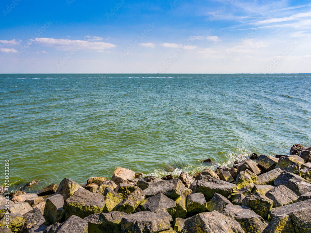 IJsselmeer, a closed off inland bay in the central Netherlands
