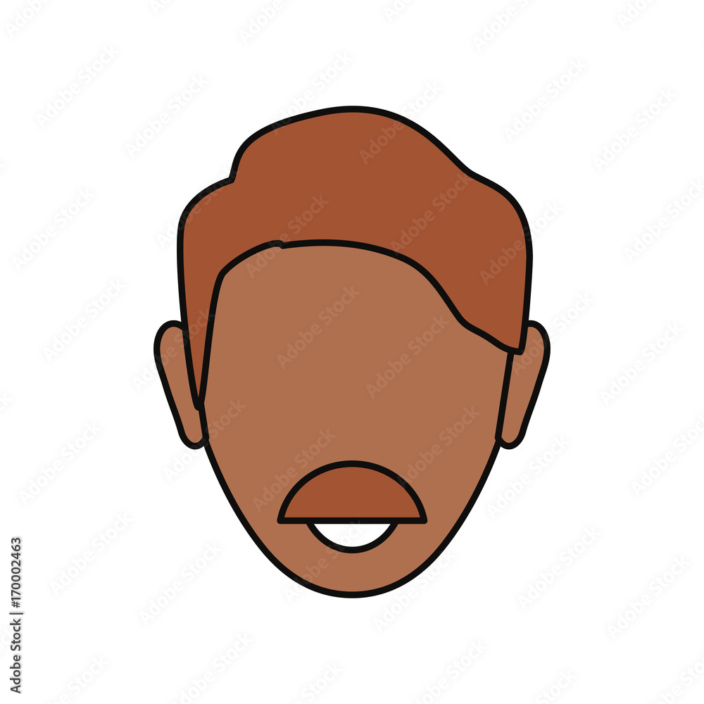 man with mustache icon over white background vector illustration man with mustache icon over white background vector illustration