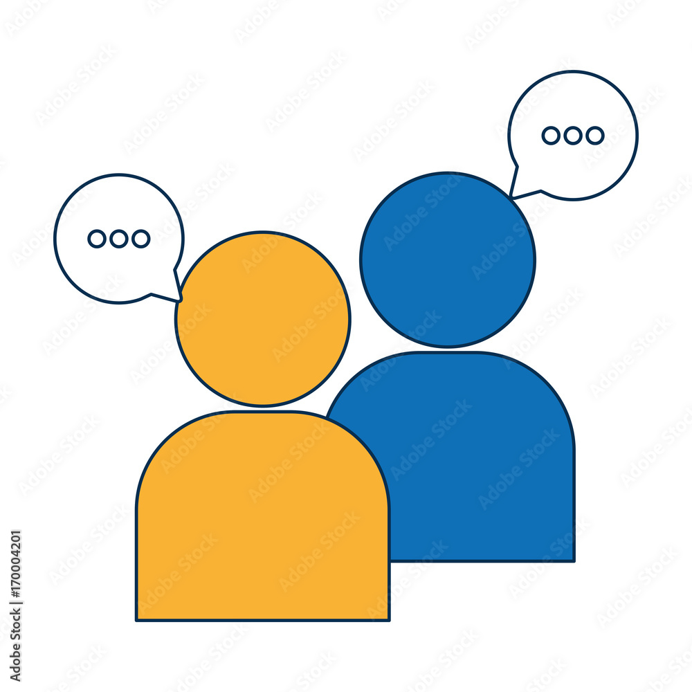 people with speech bubbles icon over white background vector illustration people with speech bubbles icon over white background vector illustration